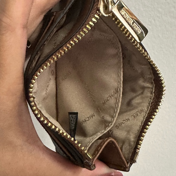 Michael Kors Jet Set Small Double Side Card Case Wallet Brown MK Signatu… - Picture 6 of 11